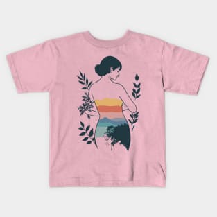 Woman meens Nature Kids T-Shirt